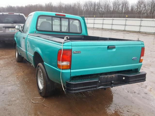 1FTCR10U4PTA07859 - 1993 FORD RANGER GREEN photo 3