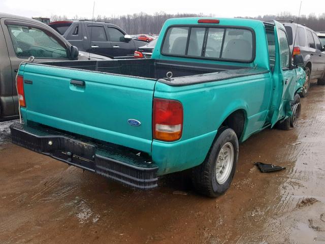 1FTCR10U4PTA07859 - 1993 FORD RANGER GREEN photo 4