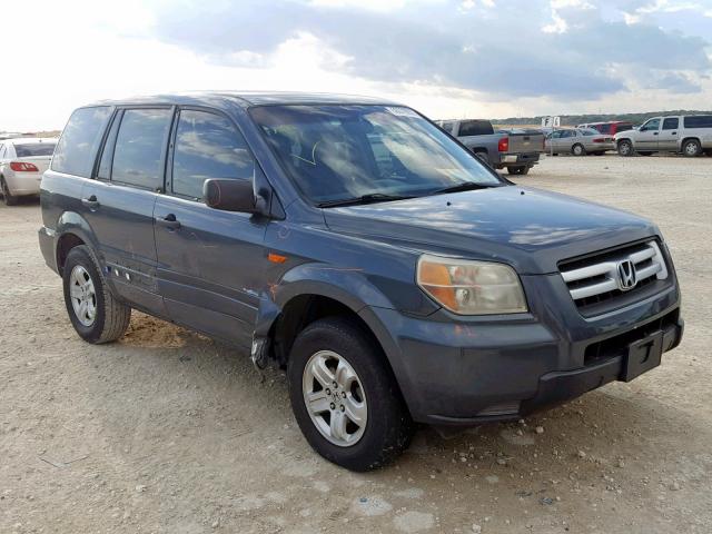 5FNYF28116B045243 - 2006 HONDA PILOT LX GRAY photo 1