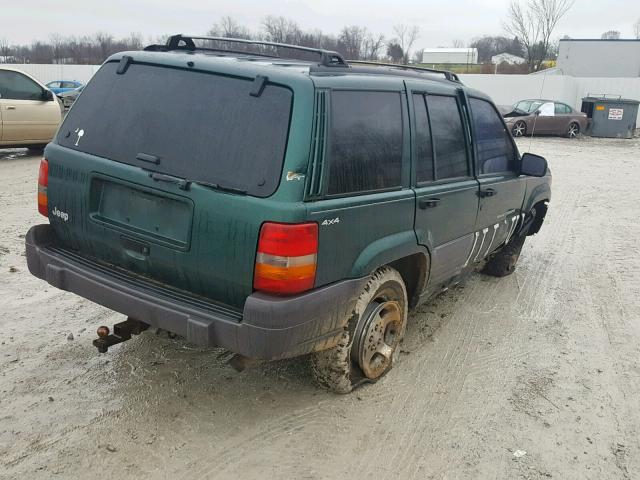 1J4GZ58S1WC162566 - 1998 JEEP GRAND CHER GREEN photo 4