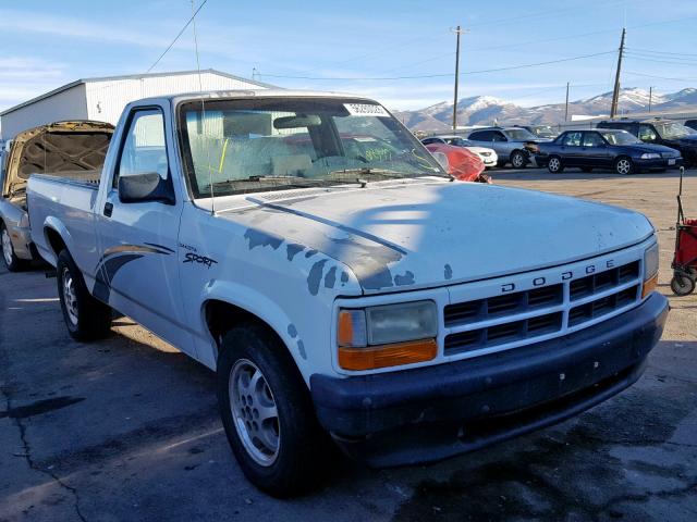 1B7FL26PXTS654790 - 1996 DODGE DAKOTA WHITE photo 1