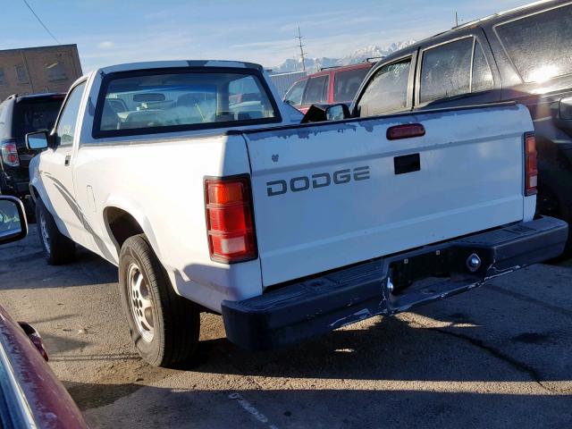 1B7FL26PXTS654790 - 1996 DODGE DAKOTA WHITE photo 3