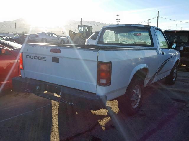 1B7FL26PXTS654790 - 1996 DODGE DAKOTA WHITE photo 4