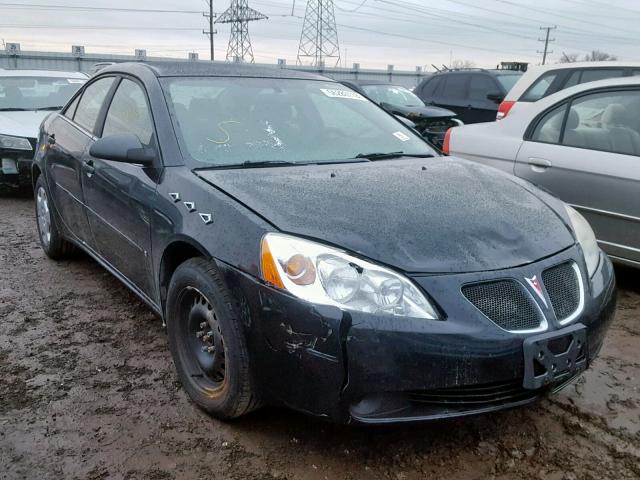 1G2ZF55B764275027 - 2006 PONTIAC G6 SE BLACK photo 1