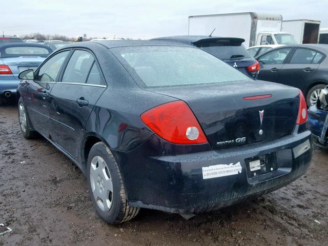 1G2ZF55B764275027 - 2006 PONTIAC G6 SE BLACK photo 3