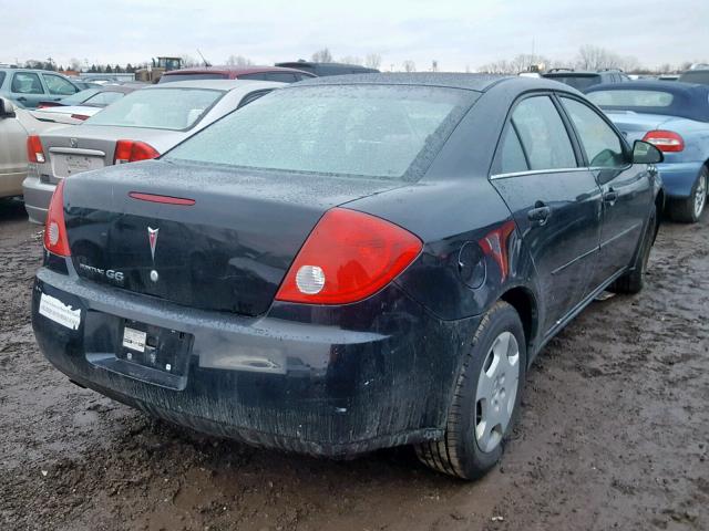 1G2ZF55B764275027 - 2006 PONTIAC G6 SE BLACK photo 4