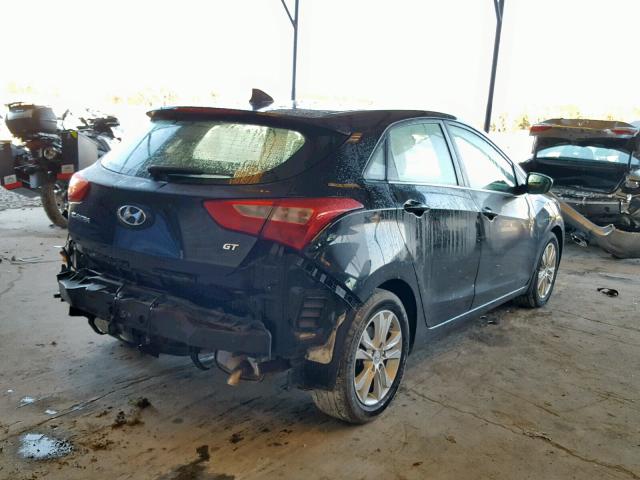 KMHD35LE3DU072222 - 2013 HYUNDAI ELANTRA GT BLACK photo 4