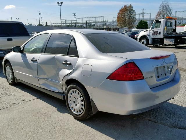 JHMCM56127C014973 - 2007 HONDA ACCORD VAL SILVER photo 3