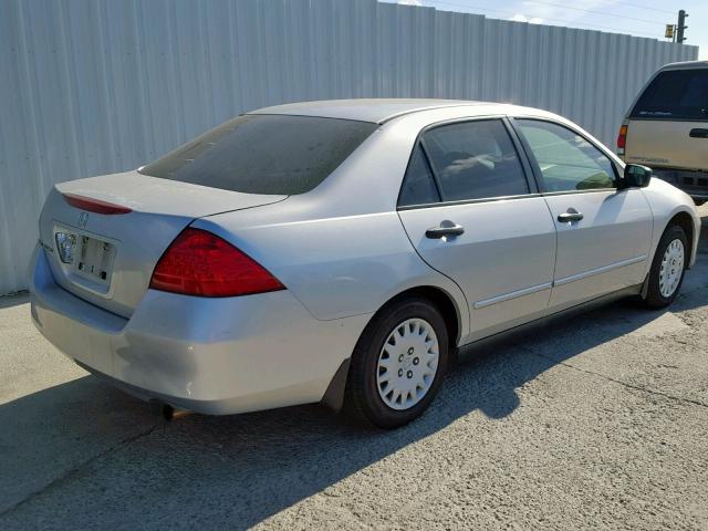 JHMCM56127C014973 - 2007 HONDA ACCORD VAL SILVER photo 4