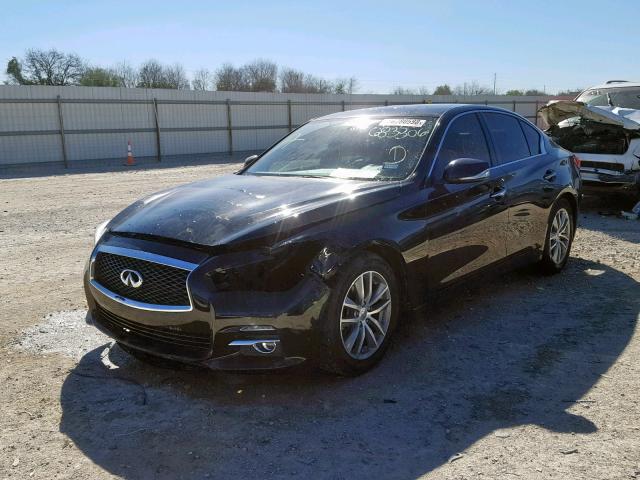 JN1BV7AP4EM683306 - 2014 INFINITI Q50 BASE BLACK photo 2