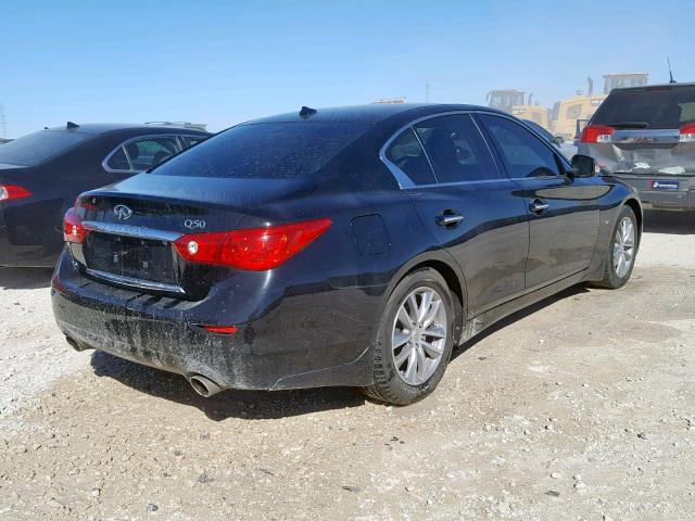 JN1BV7AP4EM683306 - 2014 INFINITI Q50 BASE BLACK photo 4