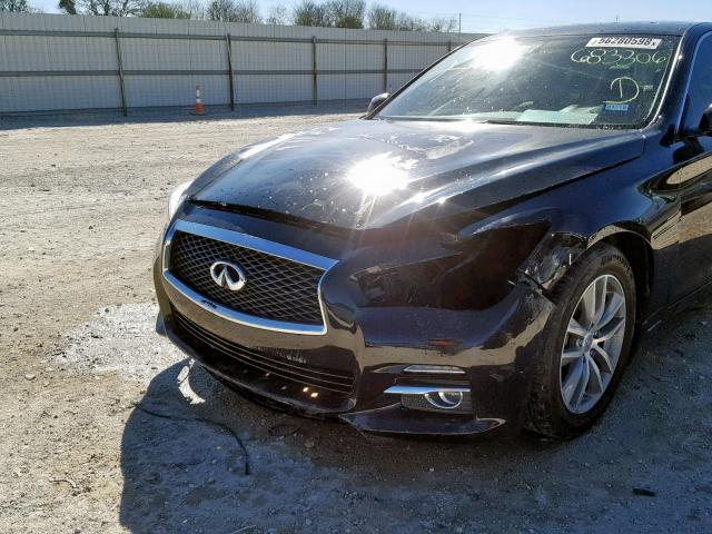 JN1BV7AP4EM683306 - 2014 INFINITI Q50 BASE BLACK photo 9