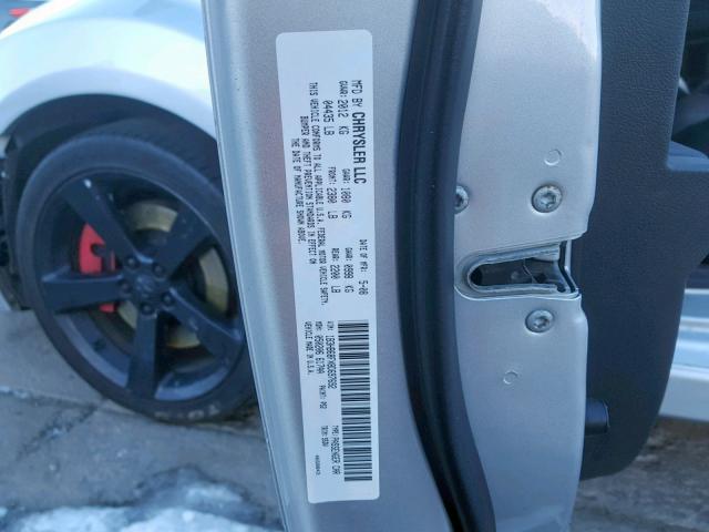 1B3HB68FX8D697692 - 2008 DODGE CALIBER SR SILVER photo 10