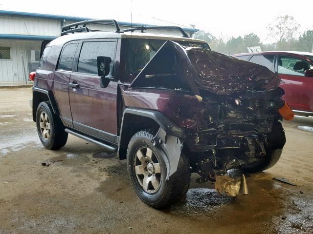 JTEBU11F770028471 - 2007 TOYOTA FJ CRUISER BURGUNDY photo 1