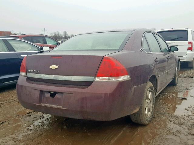 2G1WT58NX79261918 - 2007 CHEVROLET IMPALA LT MAROON photo 4