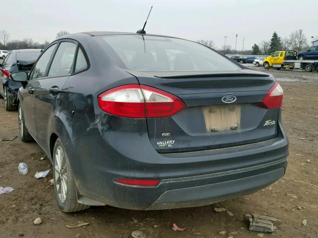 3FADP4BJ8EM142388 - 2014 FORD FIESTA SE BLACK photo 3