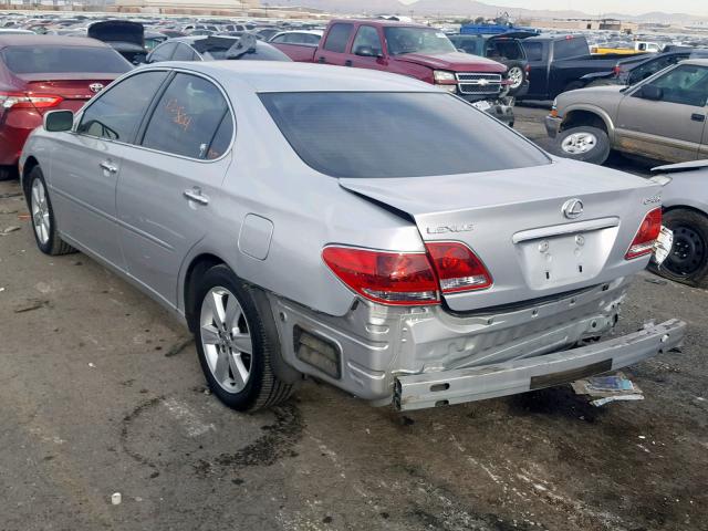 JTHBA30G555056996 - 2005 LEXUS ES 330 SILVER photo 3