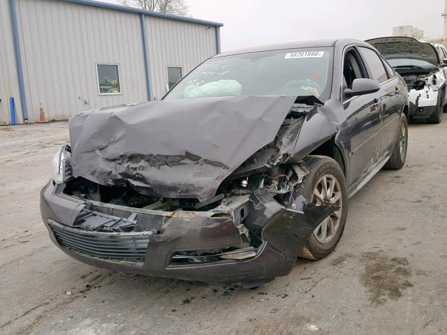 2G1WT57K191191914 - 2009 CHEVROLET IMPALA 1LT BLACK photo 2