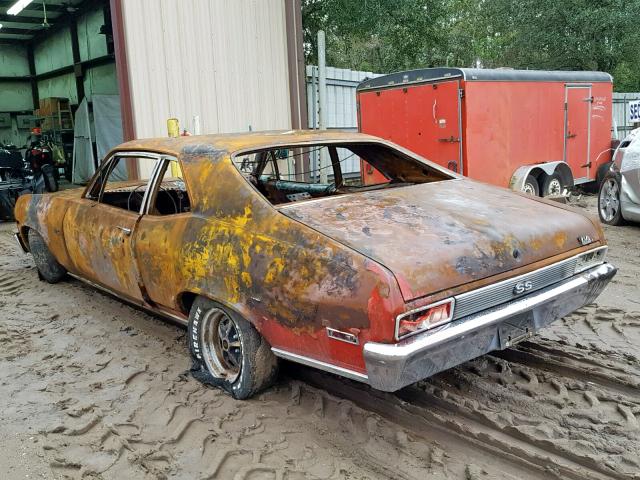 1X27K2W279967 - 1972 CHEVROLET NOVA RED photo 3