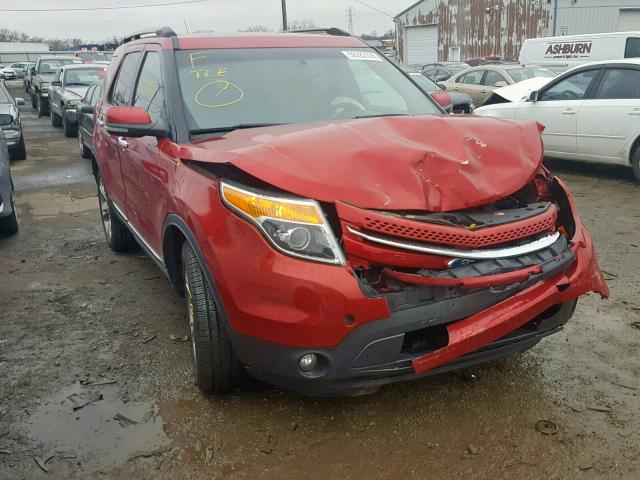 1FMHK8F81CGA63530 - 2012 FORD EXPLORER L RED photo 1