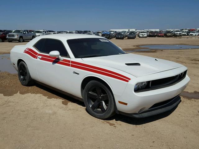 2C3CDYBTXEH115624 - 2014 DODGE CHALLENGER WHITE photo 1