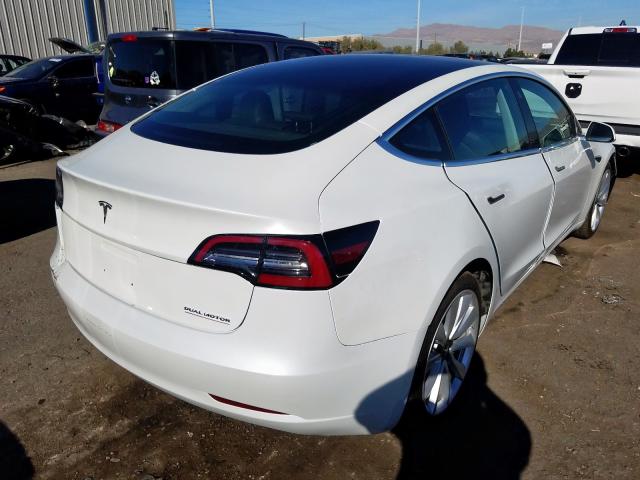 5YJ3E1EA7JF164791 - 2018 TESLA MODEL 3 WHITE photo 4