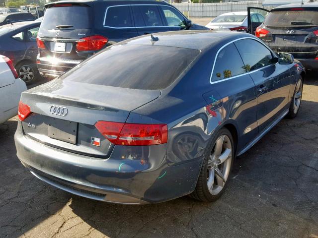 WAUWFAFR7BA027291 - 2011 AUDI A5 PRESTIG GRAY photo 4