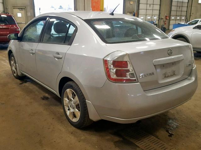 3N1AB61E37L624399 - 2007 NISSAN SENTRA 2.0 SILVER photo 3