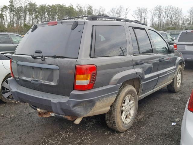 1J4GW48S24C425468 - 2004 JEEP GRAND CHER GRAY photo 4