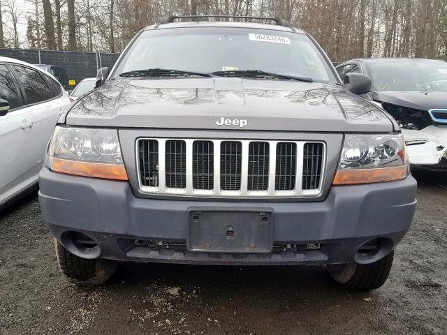 1J4GW48S24C425468 - 2004 JEEP GRAND CHER GRAY photo 9