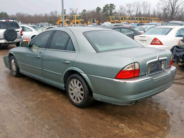 1LNHM86S03Y706028 - 2003 LINCOLN LS GREEN photo 3