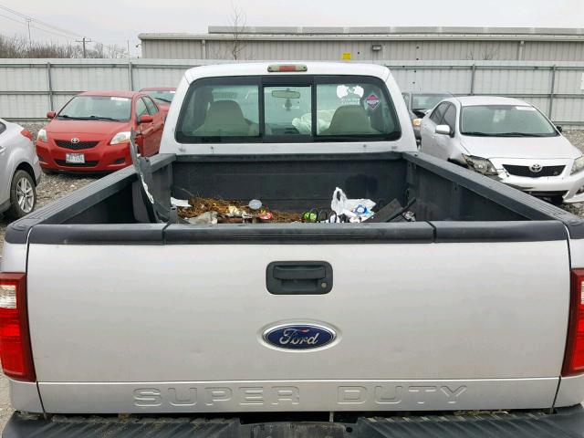 1FTWF30R68EC01859 - 2008 FORD F350 SRW S SILVER photo 6