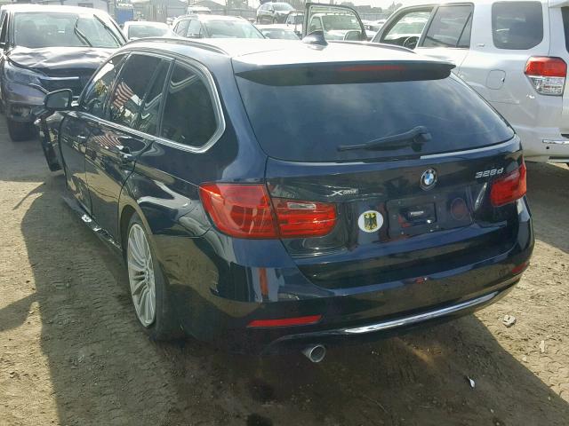 WBA3K5C54FK547312 - 2015 BMW 328 D BLUE photo 3