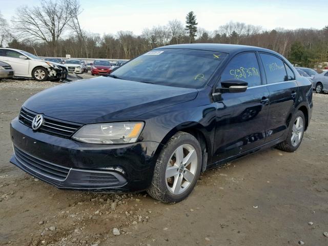 3VWLL7AJ6DM207786 - 2013 VOLKSWAGEN JETTA TDI BLACK photo 2