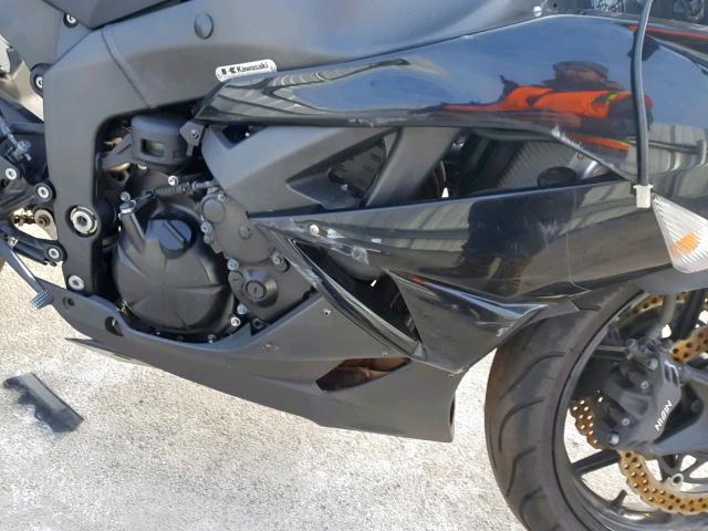 JKAZX4R139A002865 - 2009 KAWASAKI ZX600 R BLACK photo 7