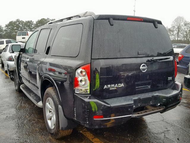 5N1AA08D48N615394 - 2008 NISSAN ARMADA SE BLACK photo 3