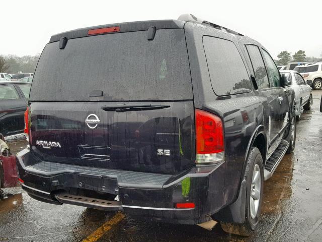 5N1AA08D48N615394 - 2008 NISSAN ARMADA SE BLACK photo 4