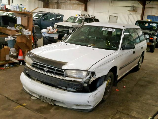 4S3BK4354W7316468 - 1998 SUBARU LEGACY L WHITE photo 2