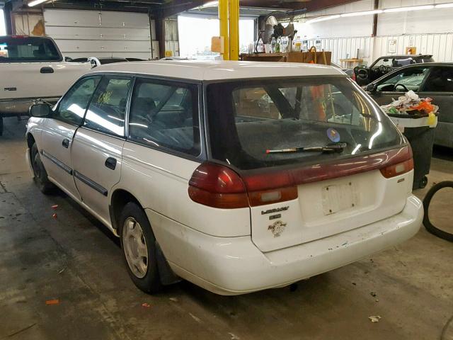 4S3BK4354W7316468 - 1998 SUBARU LEGACY L WHITE photo 3