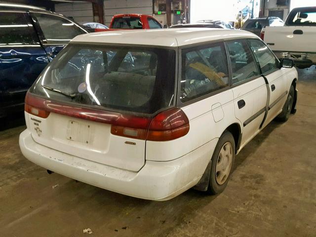 4S3BK4354W7316468 - 1998 SUBARU LEGACY L WHITE photo 4