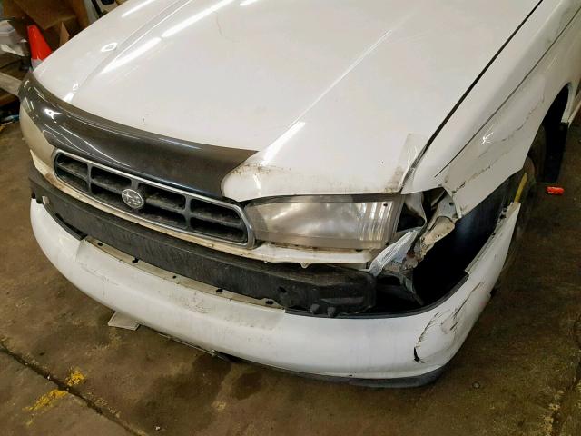 4S3BK4354W7316468 - 1998 SUBARU LEGACY L WHITE photo 9