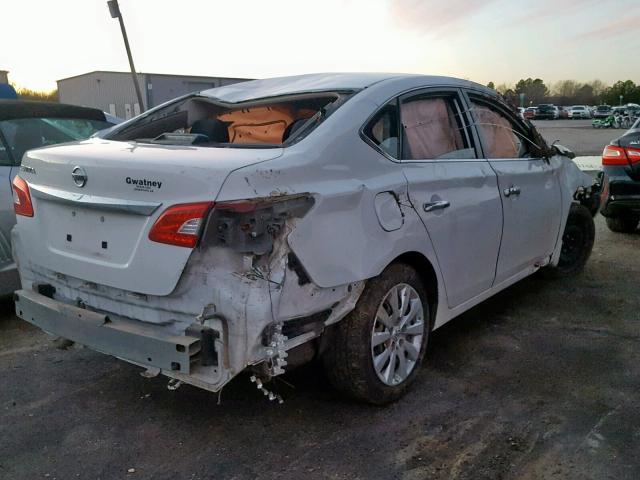 3N1AB7AP6FY357705 - 2015 NISSAN SENTRA S WHITE photo 4