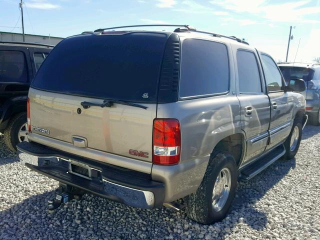 1GKEC13Z32R326245 - 2002 GMC YUKON GRAY photo 4