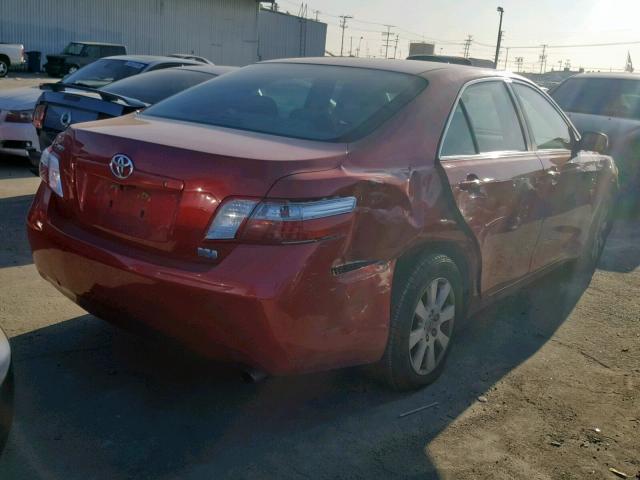 JTNBB46K983048671 - 2008 TOYOTA CAMRY HYBR RED photo 4