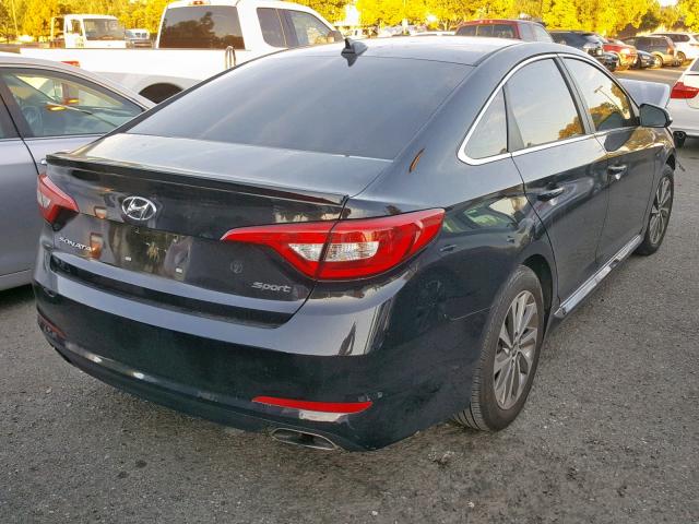 5NPE34AF6HH512240 - 2017 HYUNDAI SONATA SPO BLACK photo 4