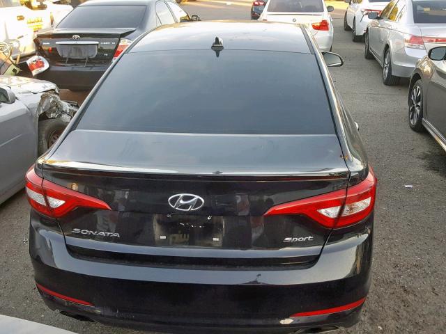 5NPE34AF6HH512240 - 2017 HYUNDAI SONATA SPO BLACK photo 9