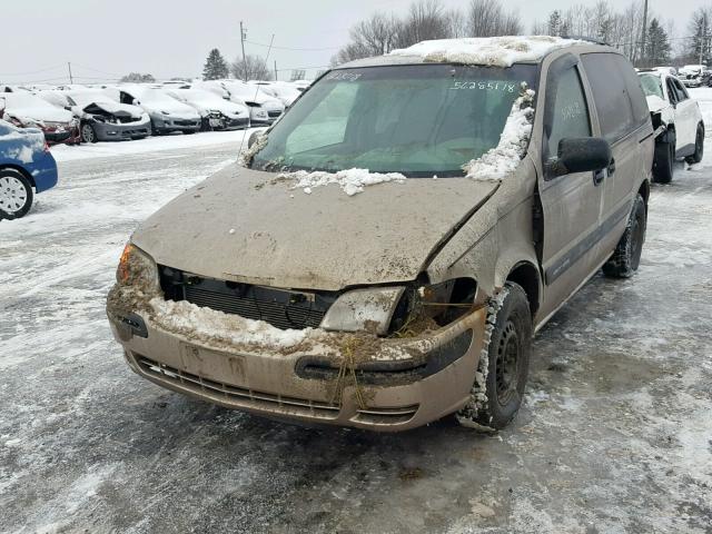 1GNDU03E54D199338 - 2004 CHEVROLET VENTURE BROWN photo 2