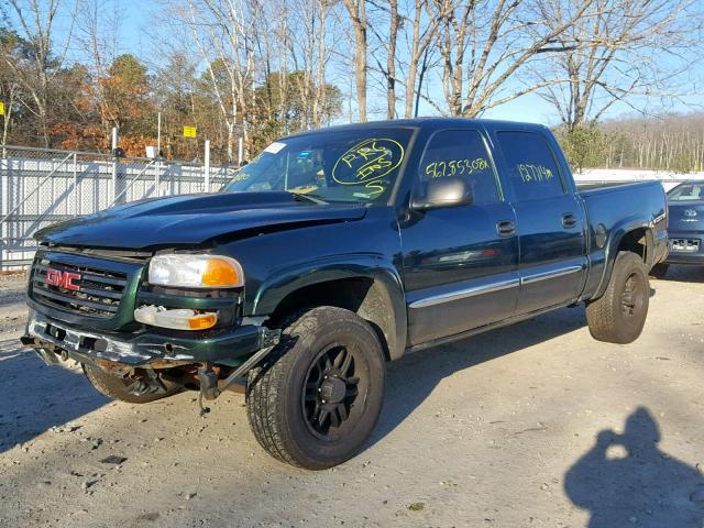 2GTEK13T651374152 - 2005 GMC NEW SIERRA GREEN photo 2