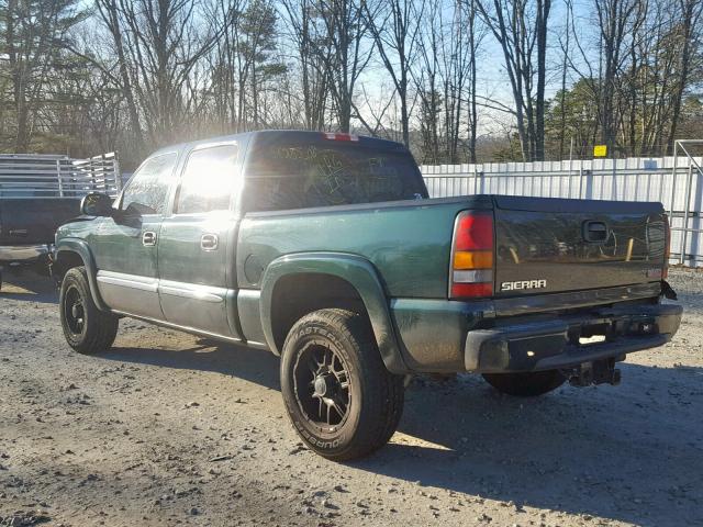 2GTEK13T651374152 - 2005 GMC NEW SIERRA GREEN photo 3