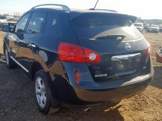 JN8AS5MT0BW575770 - 2011 NISSAN ROGUE S BLACK photo 3